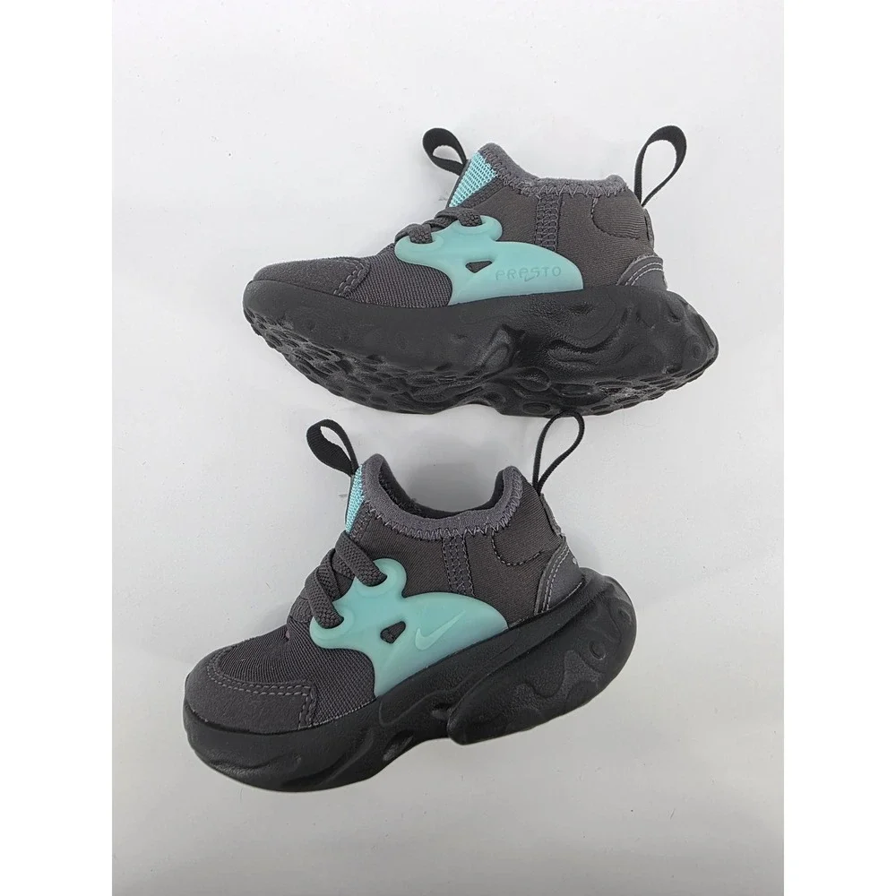 Nike Toddler Sneaker Grey Teal Purple Swoosh Slip On Size 5C